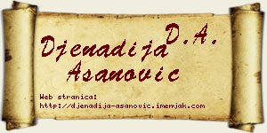 Đenadija Asanović vizit kartica